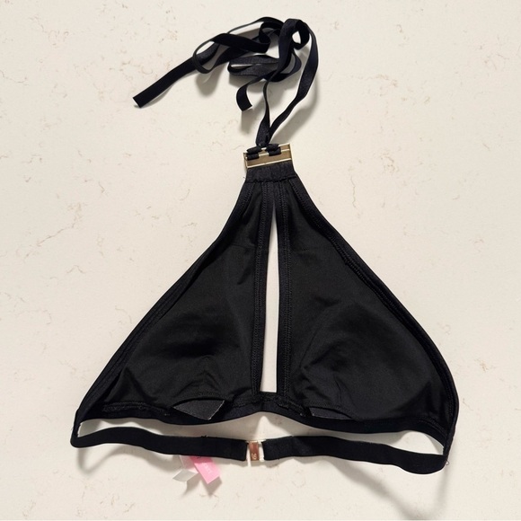 Victoria’s Secret Black Bikini Top SIZE Small - Picture 6 of 8